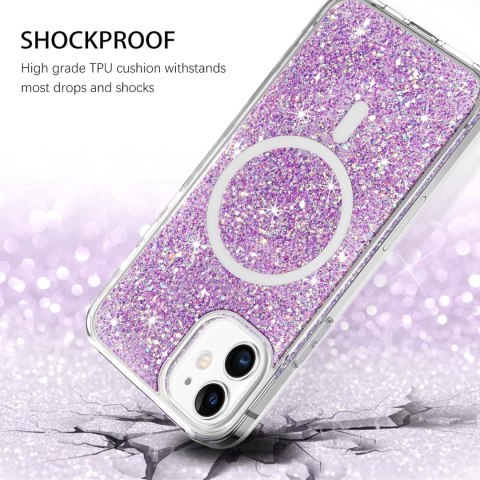 ETUI POKROWIEC DO APPLE IPHONE 11 CASE BŁYSZCZĄCE RÓŻOWE SOLIDNE PLECKI