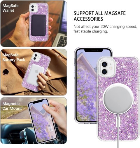 ETUI POKROWIEC DO APPLE IPHONE 11 CASE BŁYSZCZĄCE RÓŻOWE SOLIDNE PLECKI