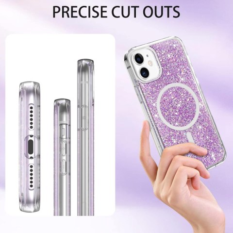 ETUI POKROWIEC DO APPLE IPHONE 11 CASE BŁYSZCZĄCE RÓŻOWE SOLIDNE PLECKI