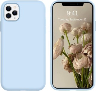 ETUI POKROWIEC DO APPLE IPHONE 11 PRO MAX CASE NIEBIESKIE SILIKONOWE PLECKI