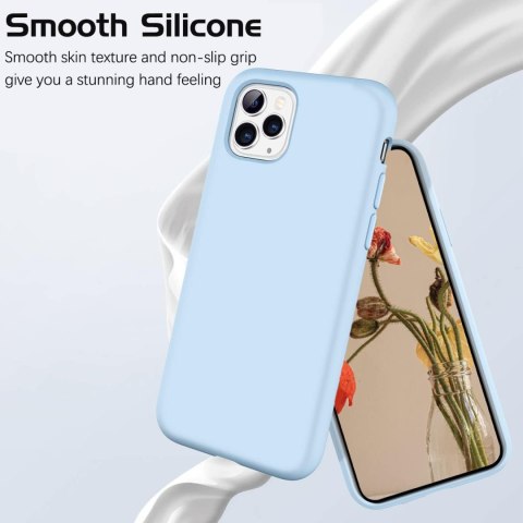 ETUI POKROWIEC DO APPLE IPHONE 11 PRO MAX CASE NIEBIESKIE SILIKONOWE PLECKI