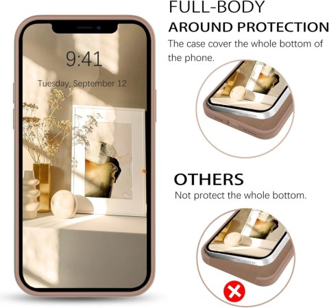 ETUI POKROWIEC DO APPLE IPHONE 12 PRO MAX CASE BLADY RÓŻ SILIKONOWE PLECKI