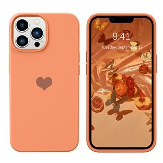 ETUI POKROWIEC DO APPLE IPHONE 13 PRO MAX 6,7" SILIKONOWE POMARAŃCZOWE PLECKI