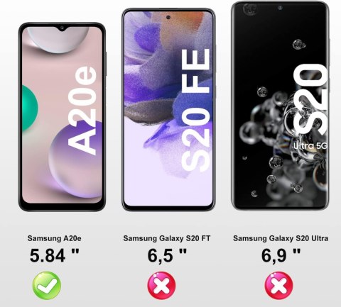 ETUI POKROWIEC DO SAMSUNG GALAXY A20E SOLIDNE SILIKONOWE CZARNE PLECKI