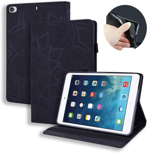 ETUI TABLET APPLE IPAD MINI 7.9 CALA FIOLETOWE SKŁADANE ZE WZOREM SOLIDNE