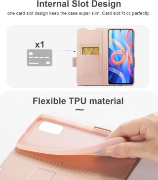 ETUI Z KLAPKĄ SAMSUNG GALAXY A13 5G CASE RÓŻOWY ROSE GOLD LEKKI