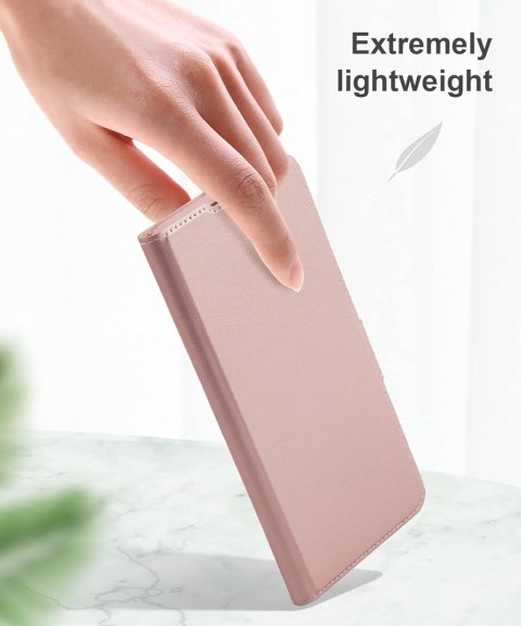 ETUI Z KLAPKĄ SAMSUNG GALAXY A13 5G CASE RÓŻOWY ROSE GOLD LEKKI