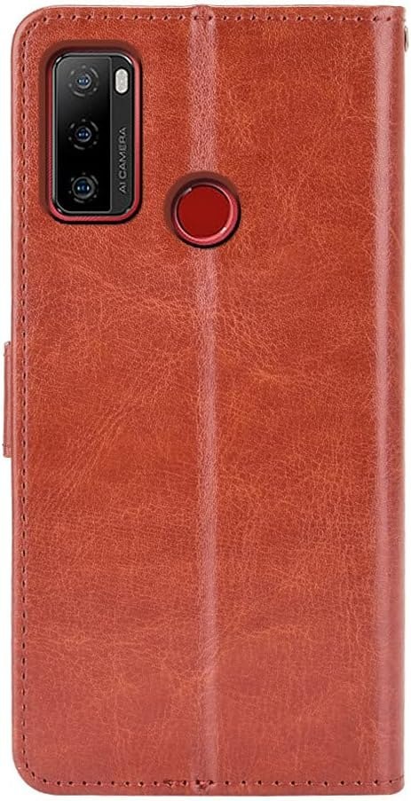 ETUI Z KLAPKĄ ULEFONE NOTE 10 6.52" CASE BRĄZOWY Z EKOSKÓRY ELEGANCKI