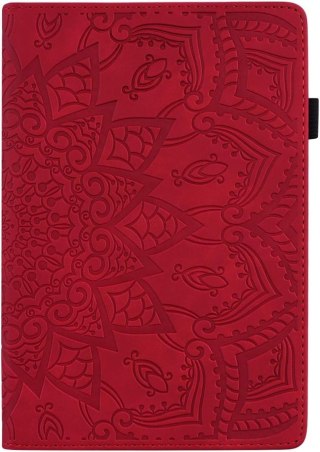 ETUI ZAMYKANE SAMSUNG GALAXY TAB S8 2022/ TAB S7 2020 CZERWONA MANDALA