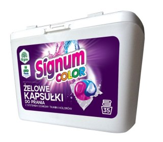 KAPSUŁKI SIGNUM COLOR DO PRANIA OCHRONA KOLORÓW 35SZT