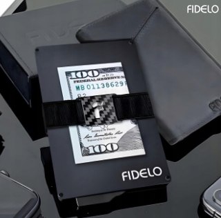 PORTFEL MĘSKI FIDELO SKÓRZANY SZARY ETUI NA KARTY KLIPSY BLOKADA RFID