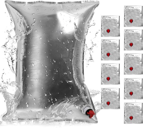 TORBA NA WODĘ 10x20L SREBRNA SKŁADANY KANISTER