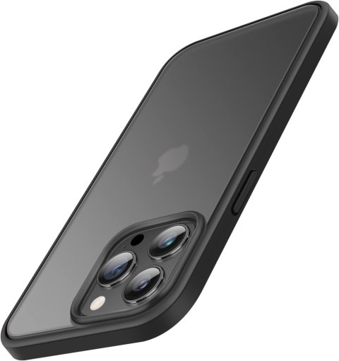 ETUI APPLE IPHONE 14 PRO CASE CZARNY MATOWY PÓŁPRZEZROCZYSTY LEKKI A2890