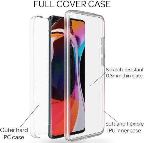 ETUI DO XIAOMI MI 10 CASE PRZEZROCZYSTE PLECKI SILIKOWONE 360 FULL PROTECT