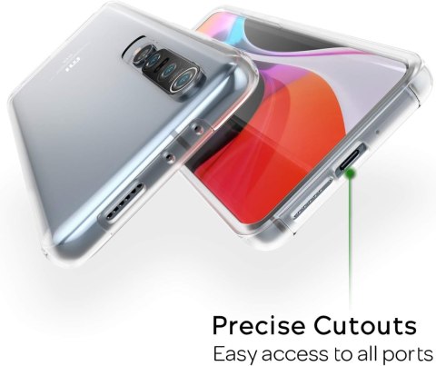 ETUI DO XIAOMI MI 10 CASE PRZEZROCZYSTE PLECKI SILIKOWONE 360 FULL PROTECT