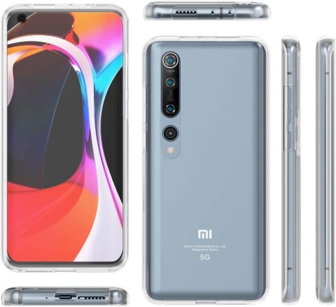 ETUI DO XIAOMI MI 10 CASE PRZEZROCZYSTE PLECKI SILIKOWONE 360 FULL PROTECT