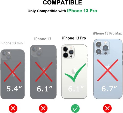 ETUI PLECKI APPLE IPHONE 13 PRO 6.10" BIAŁE PÓŁTRANSPARENTNE MATOWE +SZKŁO