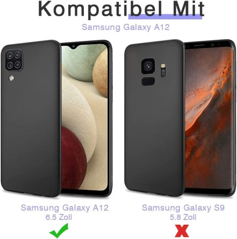 ETUI POKROWIEC DO SAMSUNG GALAXY A12 5G CZARNE SILIKONOWE ELASTYCZNE