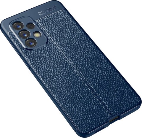 ETUI POKROWIEC DO SAMSUNG GALAXY A73 5G SILIKONOWY CASE GRANATOWY EKO SKÓRA