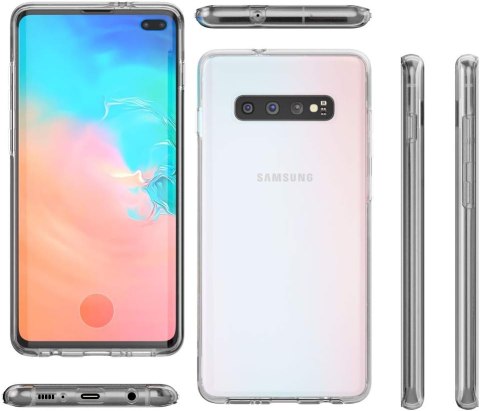 ETUI POKROWIEC DO SAMSUNG GALAXY S10+ SILIKONOWA BEZBARWNA RAMKA SM-G975