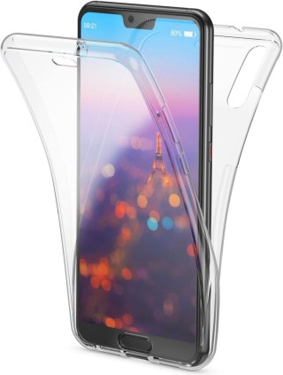 ETUI POKROWIEC DO TELEFONU HUAWEI P20 SOLIDNA WYTRZYMAŁA BEZBARWNA RAMKA