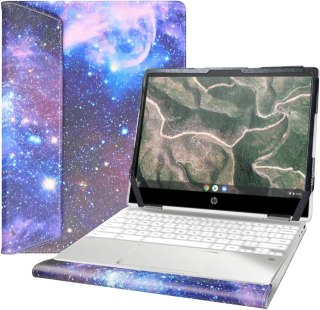 ETUI POKROWIEC Z KLAPKĄ HP CHROMEBOOK X360 12b 12" CASE GALAXY KOSMOS