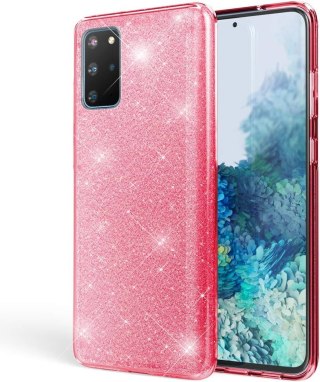 ETUI SAMSUNG GALAXY S20 CASE SILIKONOWY RÓŻOWY BROKAT WYTRZYMAŁY