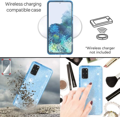 ETUI SAMSUNG GALAXY S20 CASE SILIKONOWY RÓŻOWY BROKAT WYTRZYMAŁY