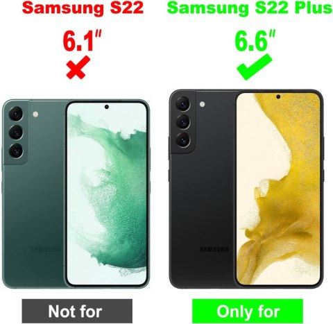 ETUI SAMSUNG GALAXY S22+ 5G CZARNE SILIKONOWE BEZ ODCISKÓW PALCÓW