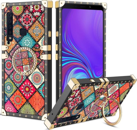 ETUI SILIKONOWE SAMSUNG GALAXY A9 2018 CASE MAROKAŃSKIE WZORY MANDALE +RING