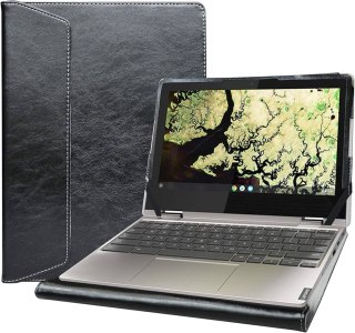 ETUI Z KLAPKĄ CZARNE LAPTOP LENOVO CHROMEBOOK C340-11/IDEAPAD FLEX 3i 11.6"