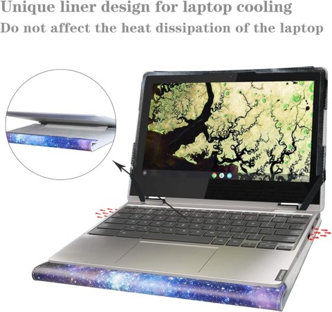 ETUI Z KLAPKĄ LAPTOP LENOVO CHROMEBOOK C340-11/IDEAPAD FLEX 3i GALAXY 11.6"