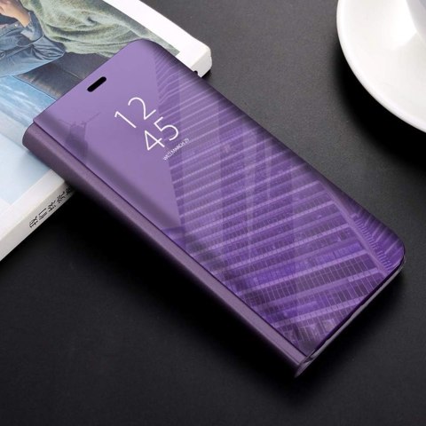 ETUI Z LUSTRZANĄ KLAPKĄ XIAOMI REDMI NOTE 9/POCO M3 6.53" CASE FIOLETOWY