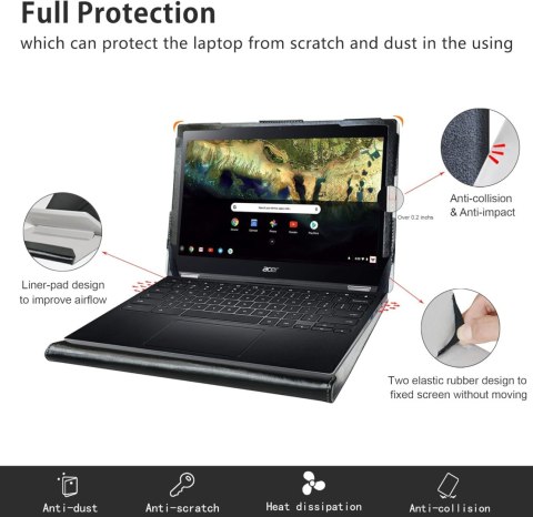 ETUI ZAMYKANE Z KLAPKĄ ACER CHROMEBOOK SPIN 511/311 11.6" CASE CZARNY