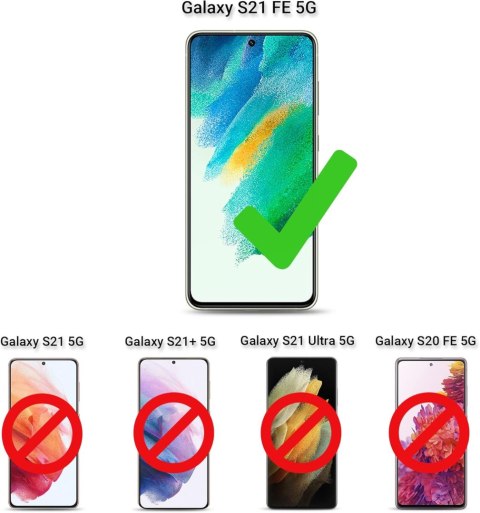 ETUISAMSUNG GALAXY S21 FE 5G CASE SILIKONOWY CIEMNA RAMKA BEZBARWNE PLECKI