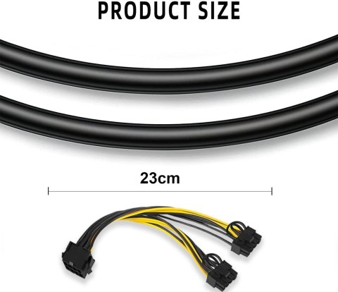 KABEL ZASILAJĄCY DO KARTY GRAFICZNEJ PCIe 8-PIN (6+2) GPU VGA