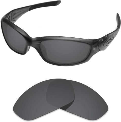 SZKŁA WYMIENNE DO OKULARÓW OAKLEY STRAIGHT 2.0 POLARYZACYJNE CZARNE 2szt