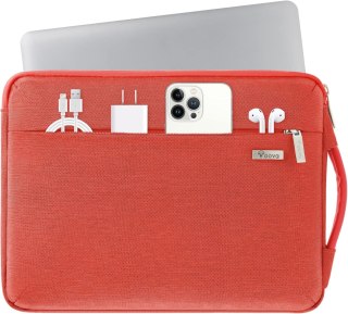 TORBA NA LAPTOPA 11.6-13.6 MACBOOK DELL LENOVO CZERWONA MATERIAŁOWA