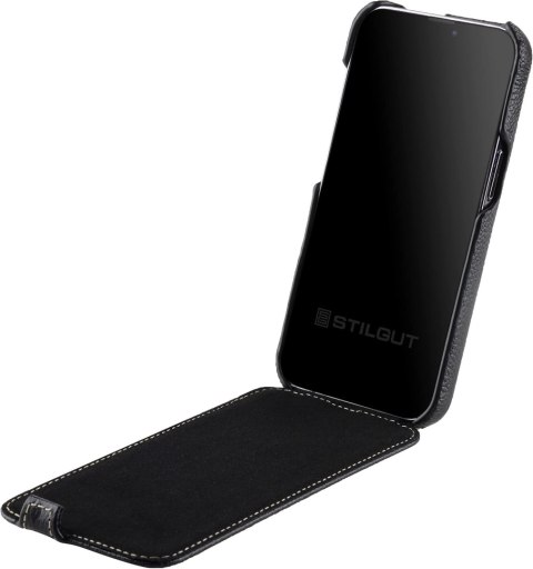 ZAMYKANE ETUI DO APPLE IPHONE 13 PRO 6.10" EKO SKÓRA CZARNA OBUDOWA