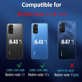 ZAMYKANE ETUI Z KLAPKĄ XIAOMI REDMI NOTE 11/NOTE 11S CZARNE MOCNE ZAPIĘCIE