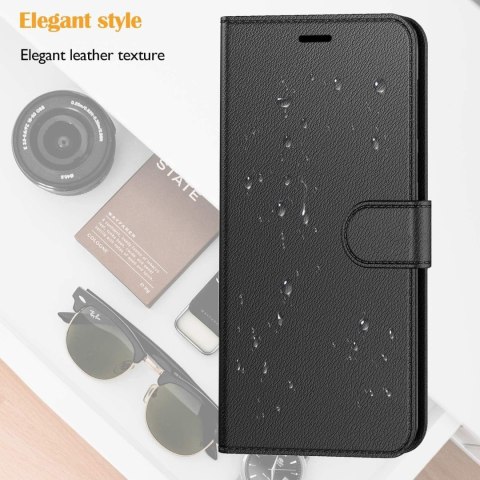 ZAMYKANE ETUI Z KLAPKĄ XIAOMI REDMI NOTE 11/NOTE 11S CZARNE MOCNE ZAPIĘCIE