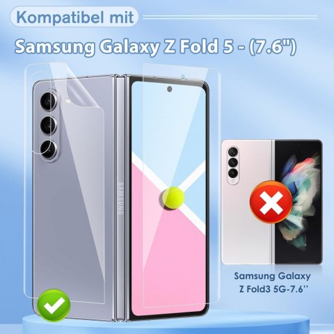 2X FOLIA OCHRONNA PRZÓD TYŁ SAMSUNG GALAXY Z FOLD 5 PEŁNA OCHRONA SM-F946B