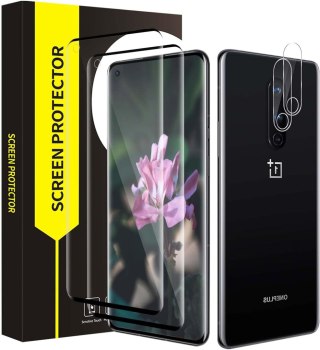 2x SZKŁO HARTOWANE ONEPLUS 8 PRO 6.78" ZAOKRĄGLONE BOKI +2x OCHRONA APARATU