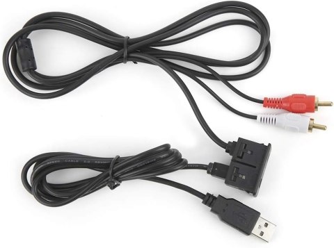 ADAPTER PRZEWÓD AUX USB JACK 3,5 mm STEREO ŻEŃSKI na 2 MĘSKIE RCA 1M