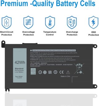 BATERIA ZAMIENNA DELL INSPIRON 5482 5485 5488 5491 3310 3493 11,4V 42Wh