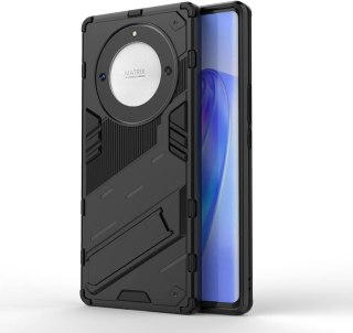 CZARNE ETUI DO HONOR MAGIC 5 LITE TWARDY CASE WYTRZYMAŁY Z NÓŻKĄ