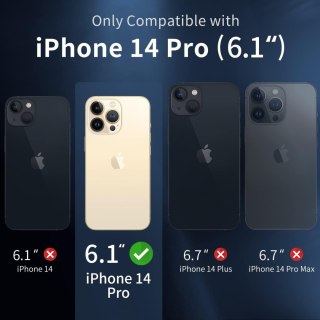 ETUI APPLE IPHONE 14 PRO PRZEZROCZYSTE SILIKONOWE PLECKI + 3X SZKŁO A2890