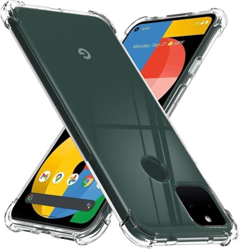 ETUI GOOGLE PIXEL 5A 6.34" SILIKONOWE PRZEZROCZYSTE WZMOCNIONE ROGI