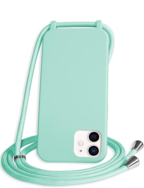 ETUI PLECKI APPLE IPHONE 12/12 PRO SILIKONOWE ZIELONE +SMYCZ A2172