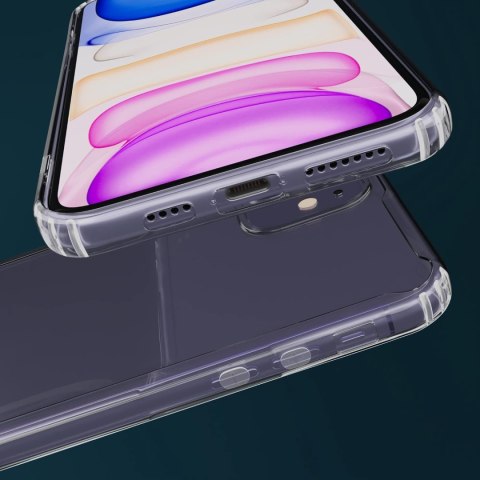 ETUI POKROWIEC DO APPLE IPHONE 11 BEZBARWNE SILIKONOWE SOLIDNE PLECKI A2111